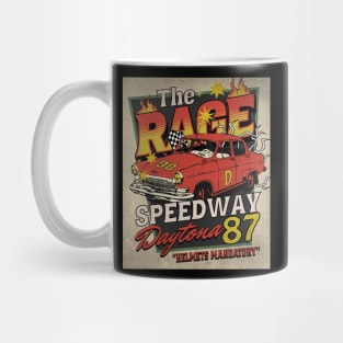 The Rage II speedway vintage racing distressed retro poster Mug